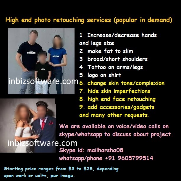 high end photo retouching services